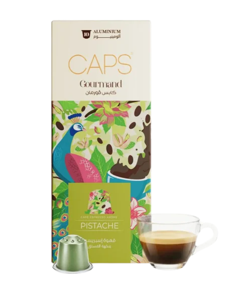 Capsule Caps Grourmand pistache de Caps disponible chez dzcoffeemachine en Algérie