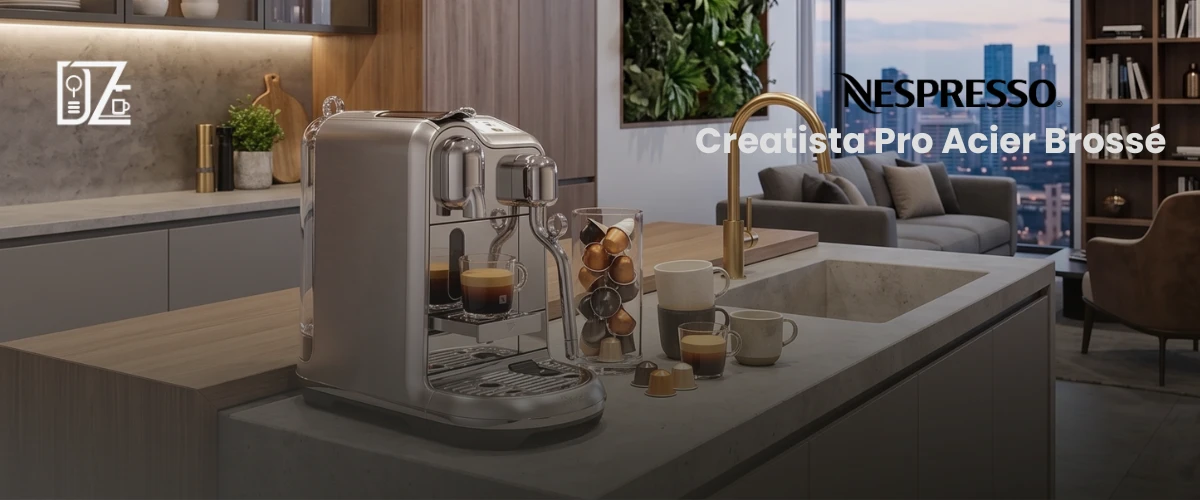 Banner creatista pro acier brossé disponible chez dzcoffeemachine