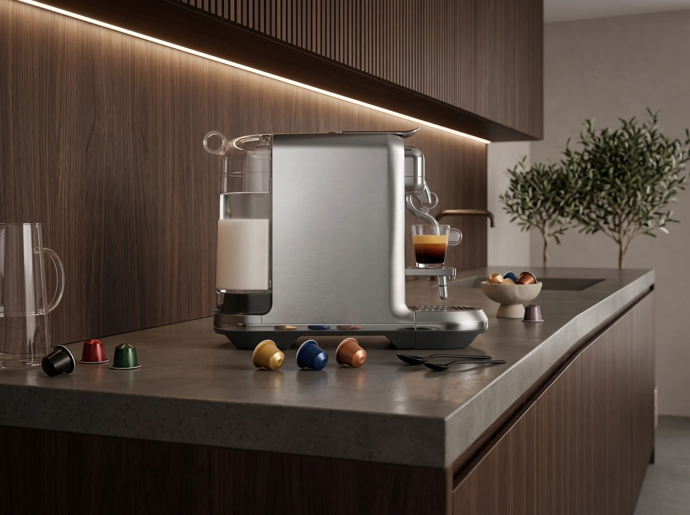 Machine à café Nespresso Creatista Plus en inox disponible chez DZ Coffee Machine en Algérie.
