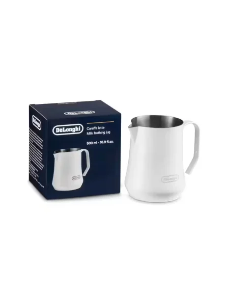 Accessoire café De'Longhi Milk frother jug 500Ml blanc chez Dzcoffeemachine